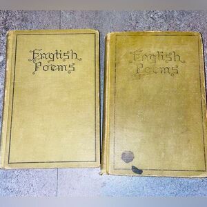 English Poems 19th Century W Bronson edit vol 1 and 4 of series antique book